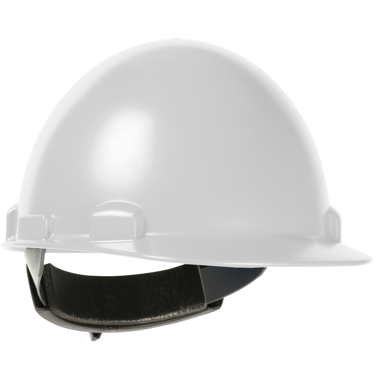 PIP® White Dynamic® Stromboli™ Polycarbonate / ABS Smooth Dome Cap Style Hard Hat With Ratchet Suspension