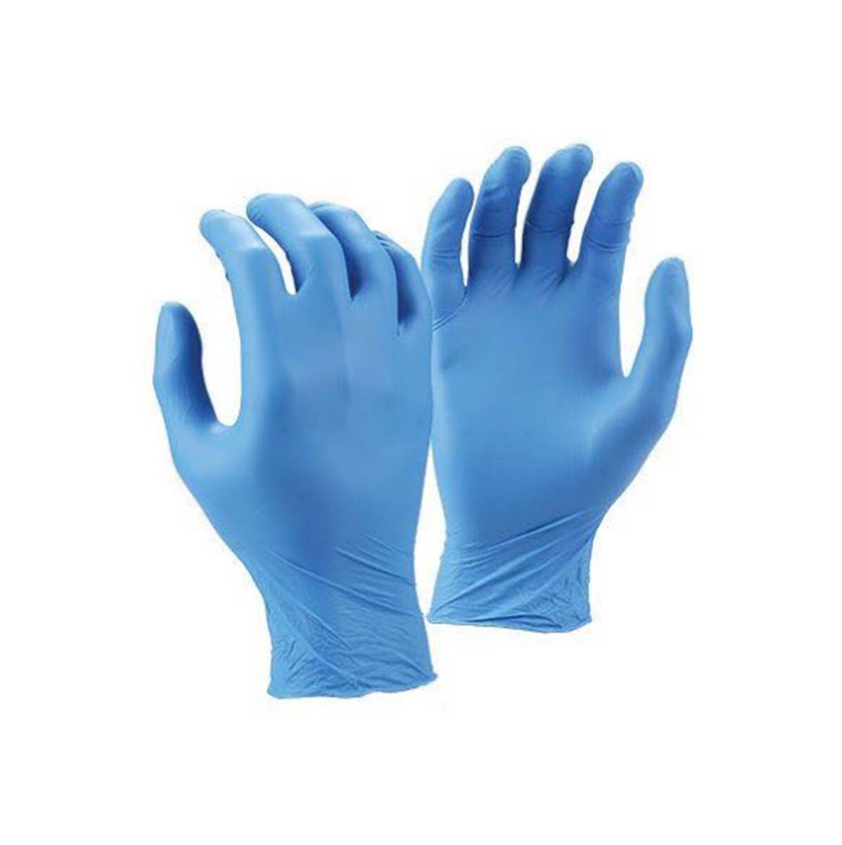 SafePath Large Blue Light Duty 4 mil Nitrile Powder-Free Disposable Exam Gloves (100 Gloves Per Box) (Limited quantities availab