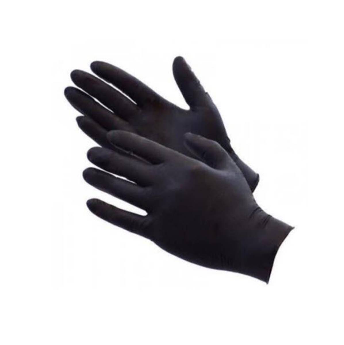 SafePath Large Black Medium Duty 5 mil Nitrile Powder-Free Disposable Exam Gloves (100 Gloves Per Box) (Limited quantities avail
