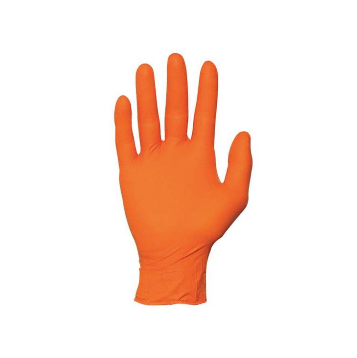 SafePath Large Orange Medium Duty 5 mil Nitrile Powder-Free Disposable Exam Gloves (100 Gloves Per Box) (Limited quantities avai