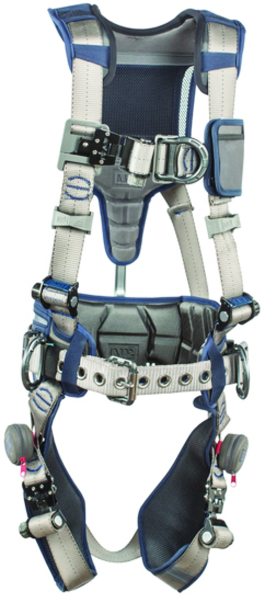 3M™ DBI-SALA® Small ExoFit STRATA™ Construction Style Harness With Aluminum Back, Front And Side D-Rings, Tri-Lock Revolver™ Qui