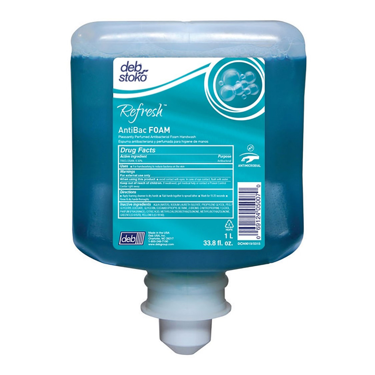 SC Johnson Professional® 1 Liter Refill Cartridge Green Refresh™AntiBac FOAM Citrus Scented Antimicrobial Hand Cleaner (6 Cartri