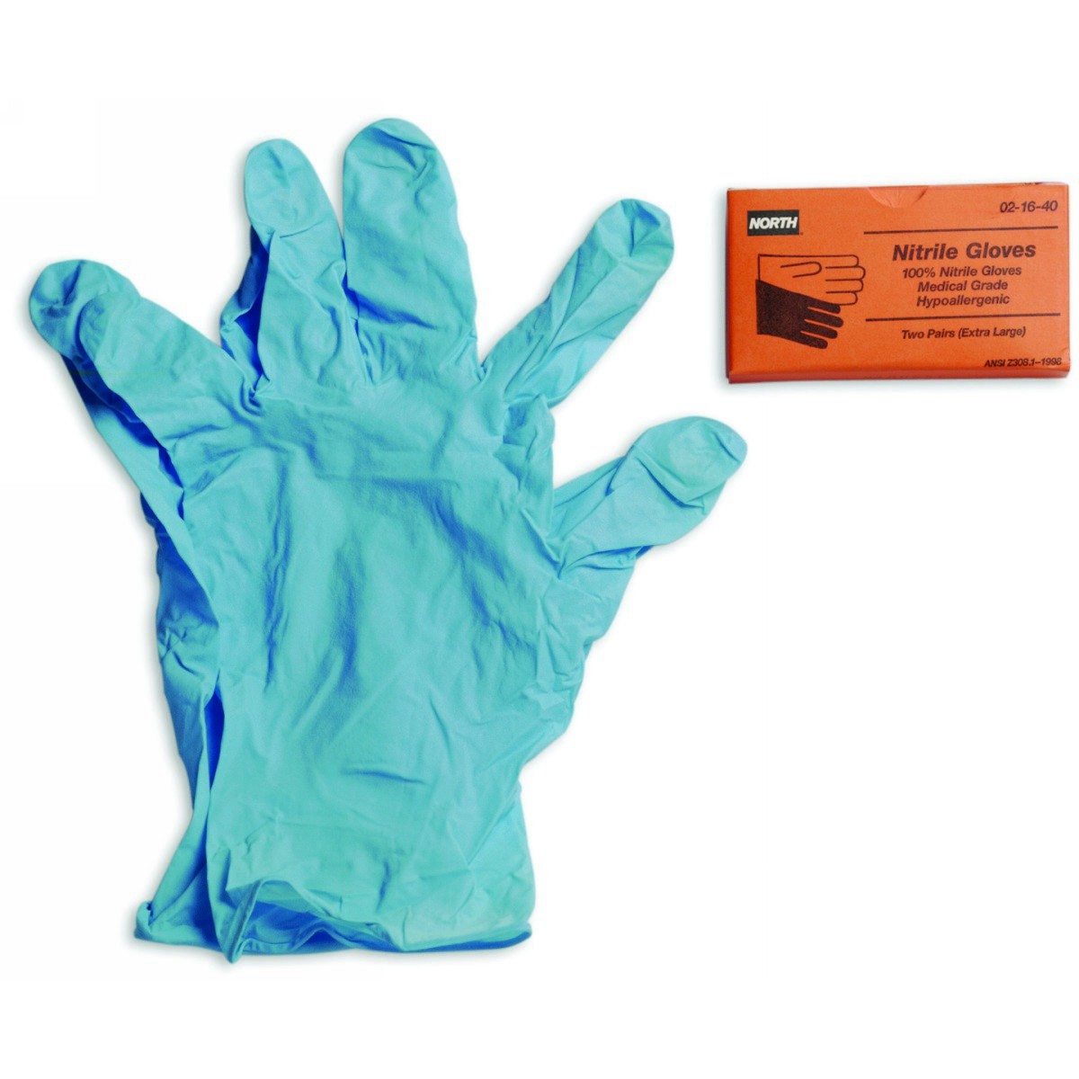 Honeywell X-Large Blue North® 5 mil Nitrile Powder-Free Disposable Medical Grade Gloves (2 Pairs Per Box) (Availability restrict