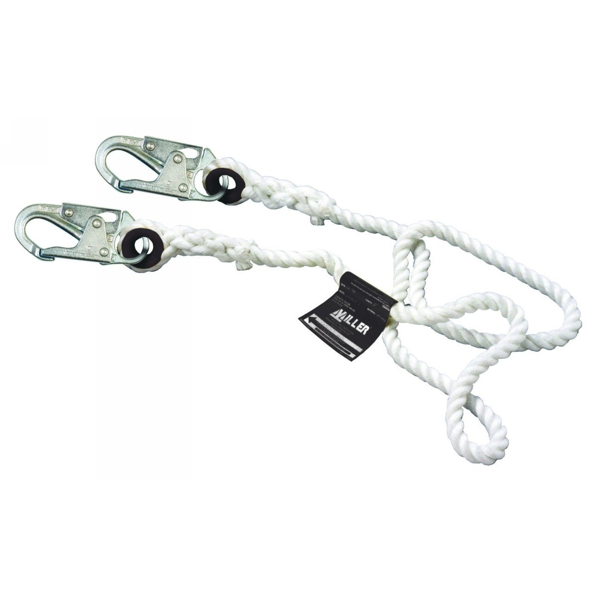 Honeywell Miller® 50' Spun Nylon Positioning Lanyard With Locking Snap Hook Harness Connector