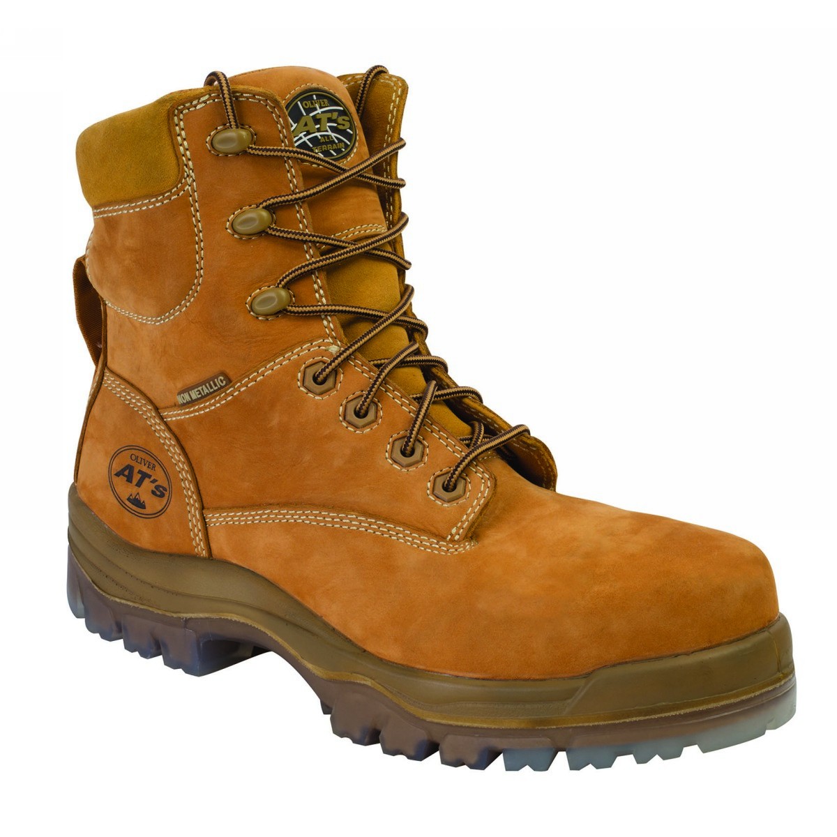 Honeywell Size 9 Brown Oliver 45 Series Leather Composite Toe Safety Boot With TPU Abrasion Resistance Outsole