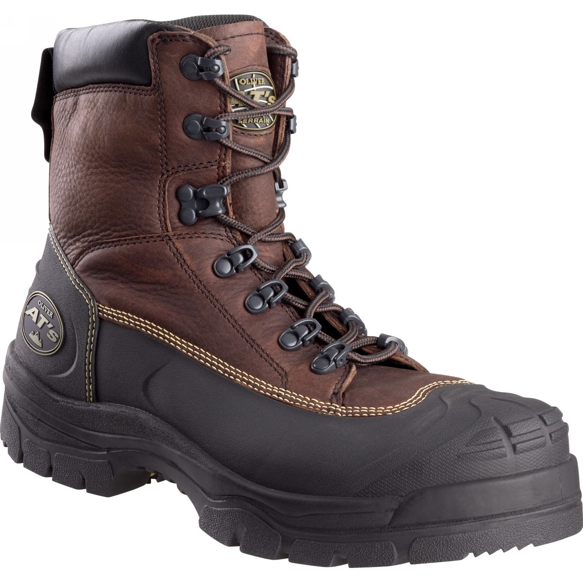 Honeywell Size 11 Brown Oliver 65 Series Leather Steel Toe Safety Boot With Polyurethane Midsole/Rubber Outsole