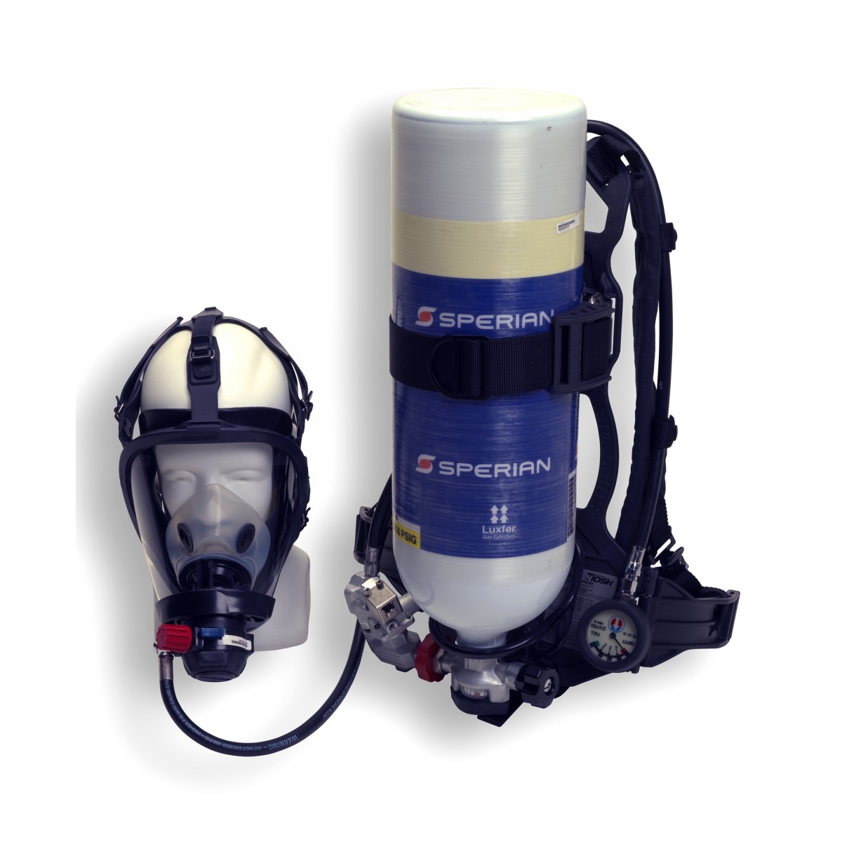 Honeywell 2216 psig Cougar™ Industrial Self-Contained Breathing Apparatus With Medium Facepiece (Without Locking Collar) (Bell A