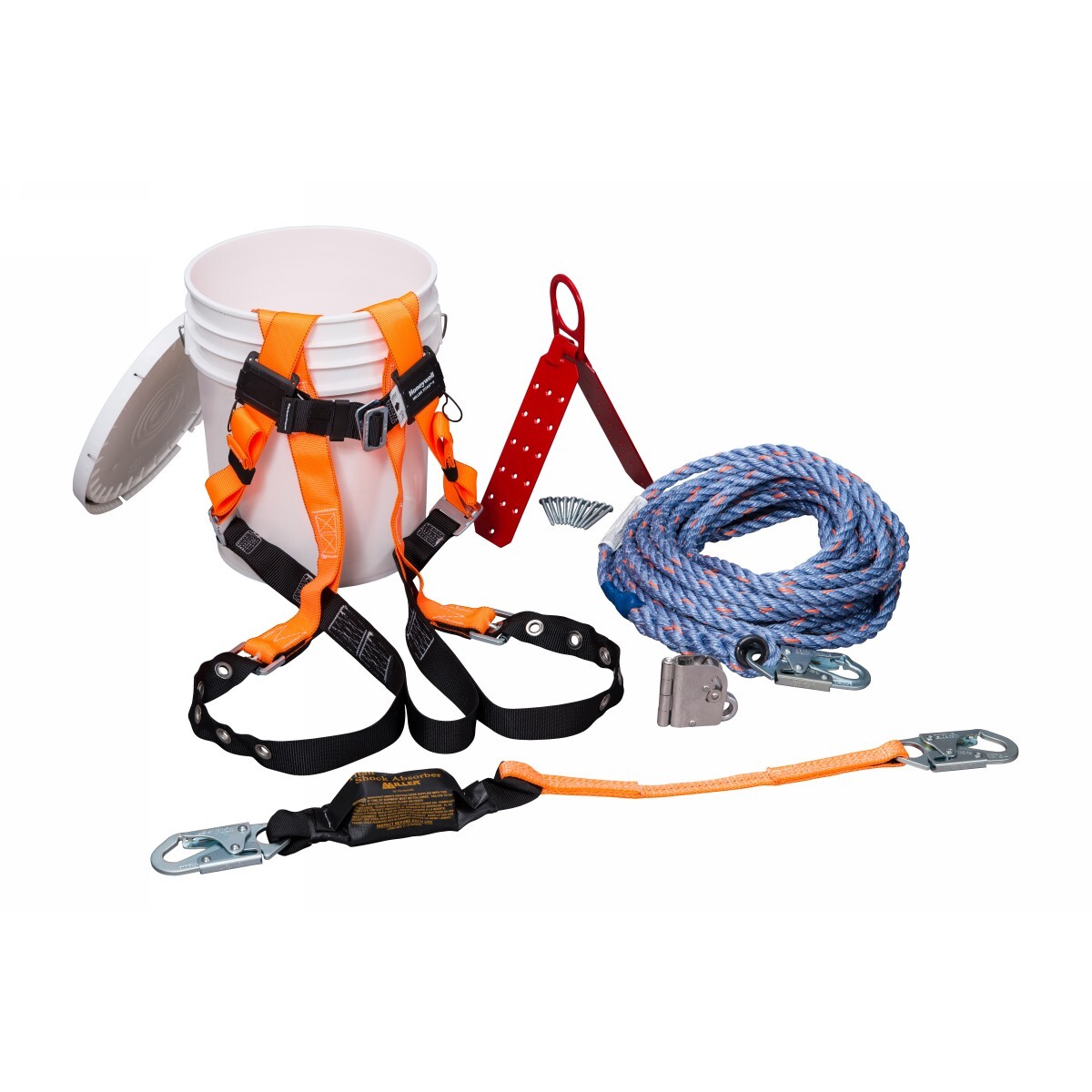 Honeywell Miller® Titan™ II ReadyRoofer® Roofer's Fall Protection Kit (Includes Lifeline, Harness, Anchor, Shock-Absorbing Lanya