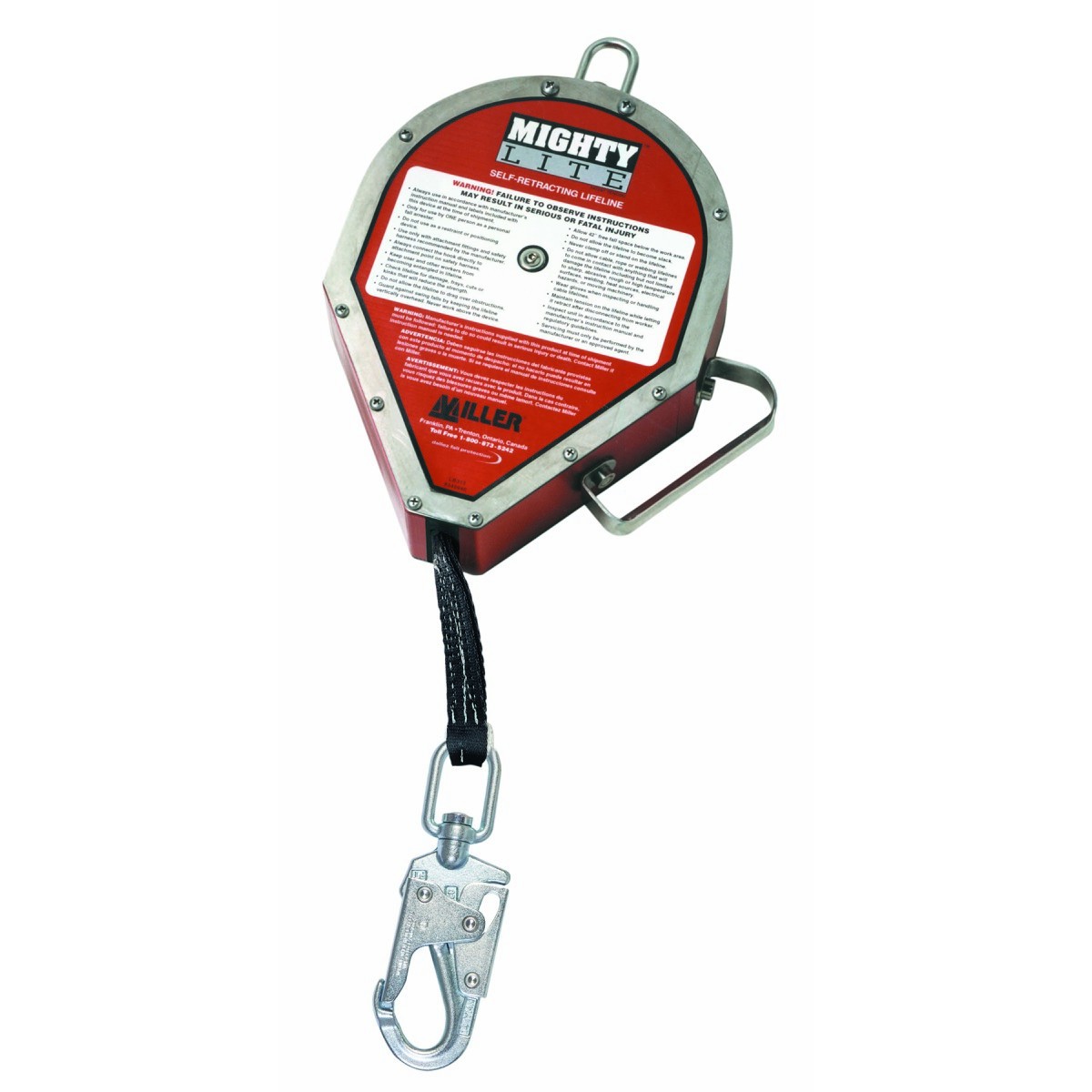 Honeywell Miller® MightyLite™ 50' Polyester Web Self-Retracting Lifeline Honeywell Miller® MightyLite™ 50' Polyester Web Self-Retracting Lifeline