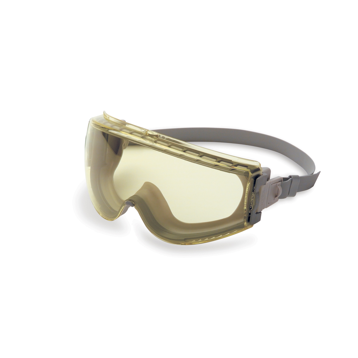 Honeywell Uvex Stealth® Indirect Vent Chemical Splash Impact Goggles With Gray Low Profile Frame And Amber HydroShield® Anti-Fog