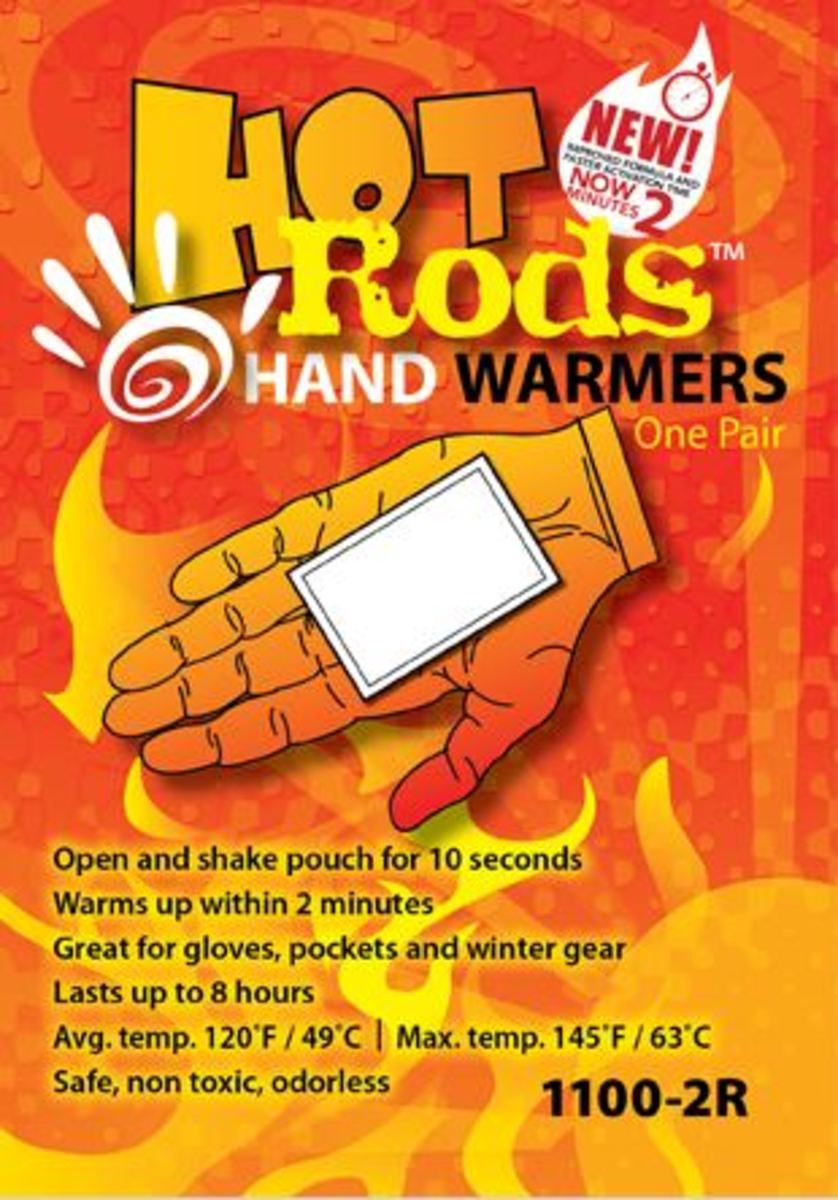 OccuNomix Poly/Cotton Hot Rods™ Hand Warming Heat Packs (5 Pair Per Pack)