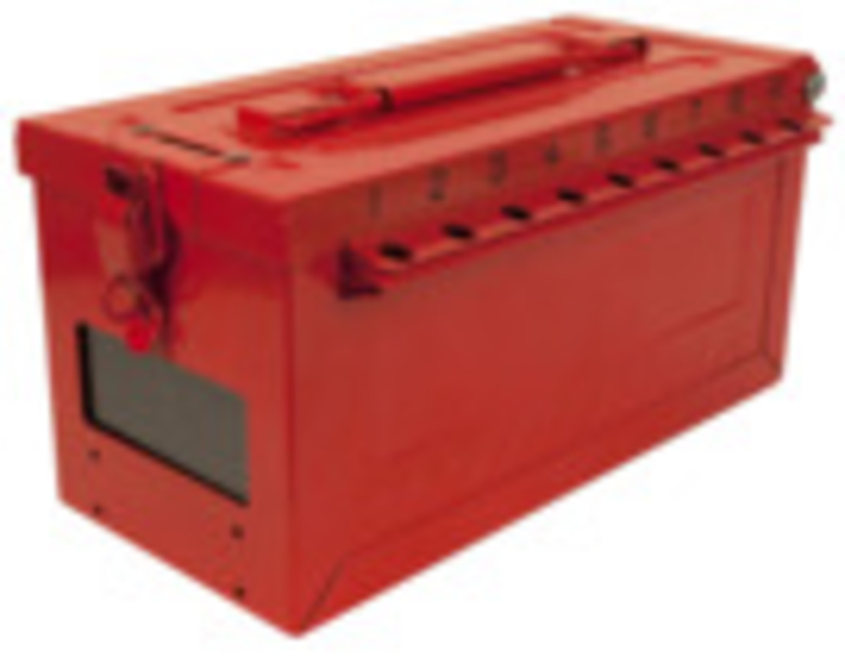Master Lock Red Stainless Steel Group Lock Box M19S600 for sale online at autumn supply
