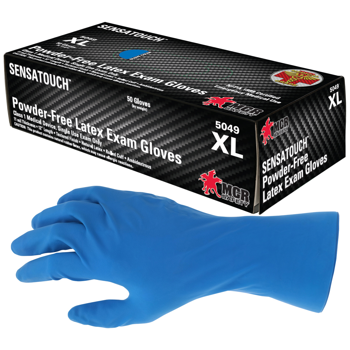 MCR Safety Blue SensaTouch 11 mil Natural Rubber Late MEG5049XL for sale online at autumn supply