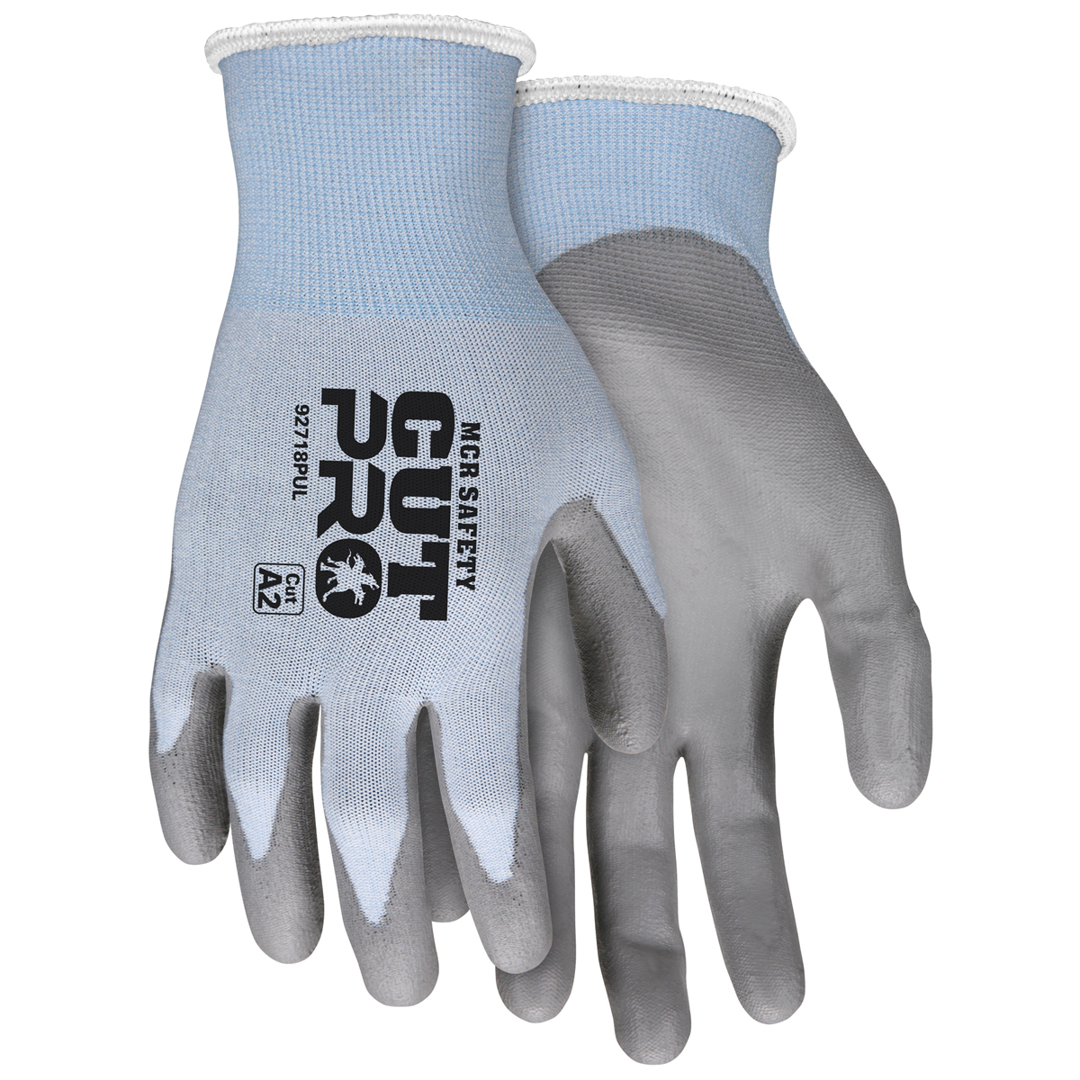 MCR Safety® X-Large Cut Pro™ 18 Gauge Hypermax™ Cut Resistant Gloves With Polyurethane Coated Palm And Fingertips