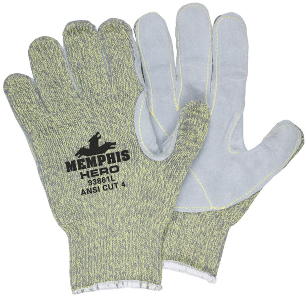 MCR Safety® Large Cut Pro™ 7 Gauge DuPont™ Kevlar®, Stainless Steel, Nylon And Leather Cut Resistant Gloves