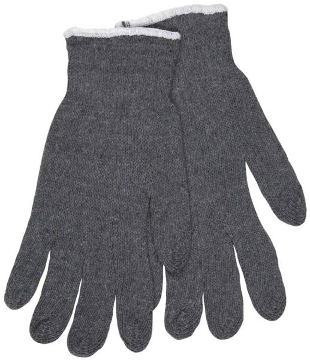 Memphis Glove Gray X-Small 7 Gauge Cotton And Polyester String Knit Work Gloves With Knit Wrist