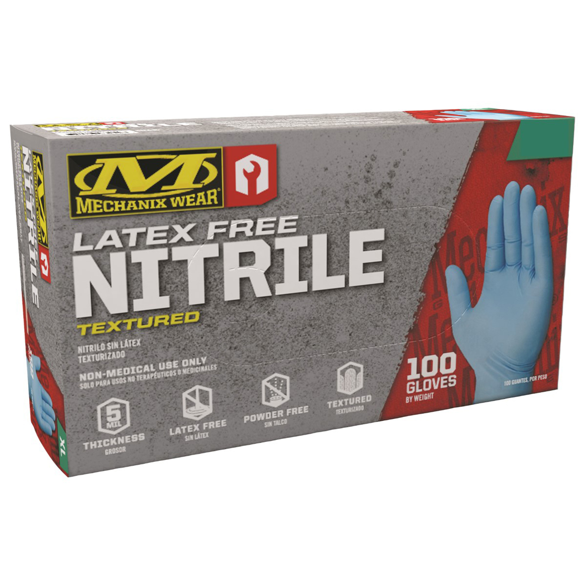 Mechanix Wear® Size 10/Large Blue 5 mil Latex-Free Nitrile Powder-Free Disposable Gloves (100 Gloves Per Box) (Limited quantitie