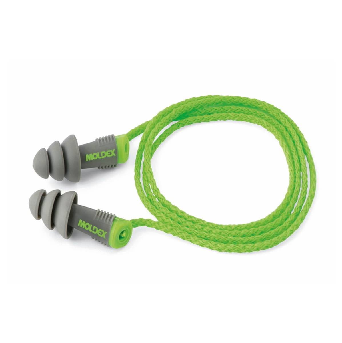 Moldex® Alphas™ Flanged Thermoplastic Elastomer Corded Earplugs (In Pocket-Pak Plus)