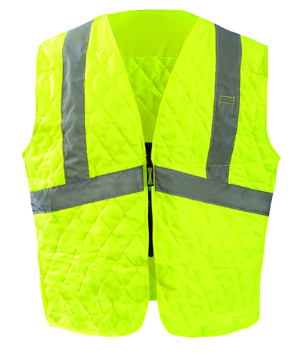 OccuNomix Large - X-Large Hi-Viz Yellow Hyperkewl™ Rapid Absorption Polyester Cooling Vest