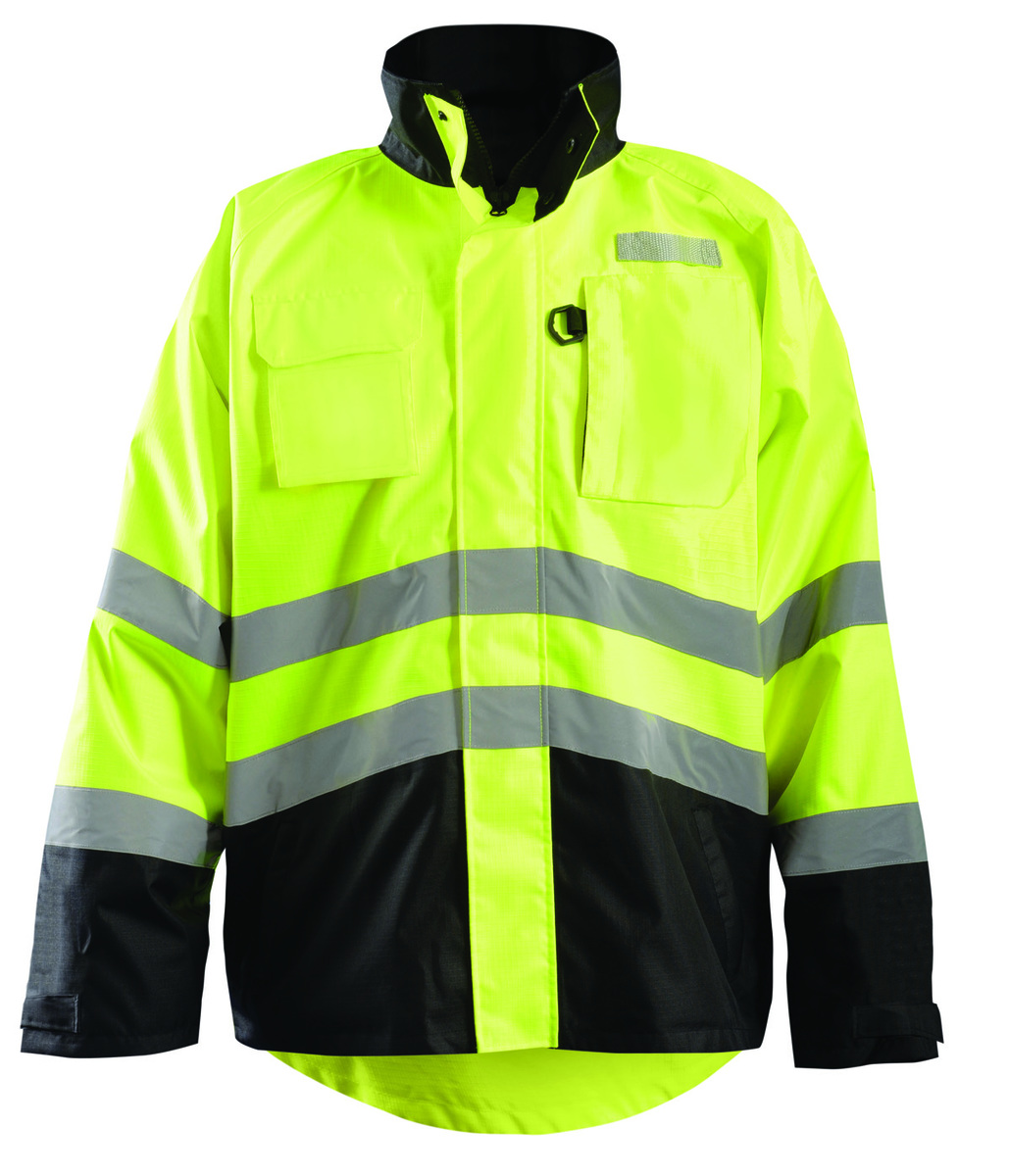 OccuNomix HiViz Yellow/Black Polyester Oxford Jacket OCCRSDJKT-YL for sale online at autumn supply