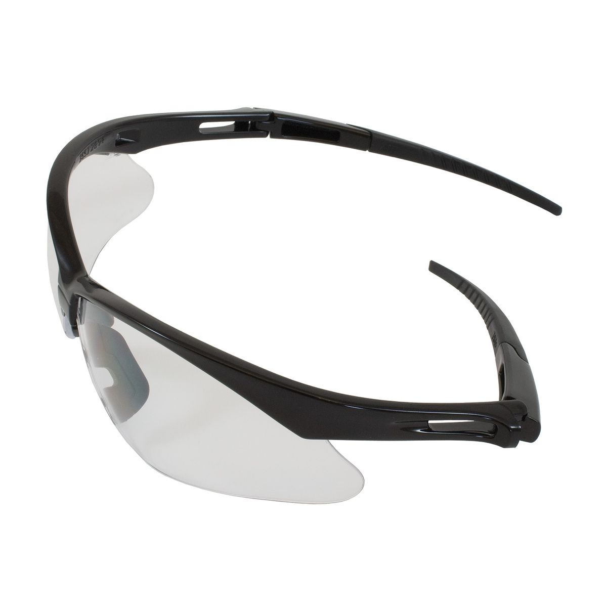PIP® Anser™ Semi-Rimless Black Safety Glasses With Clear Anti-Scratch/Anti-Fog Lens