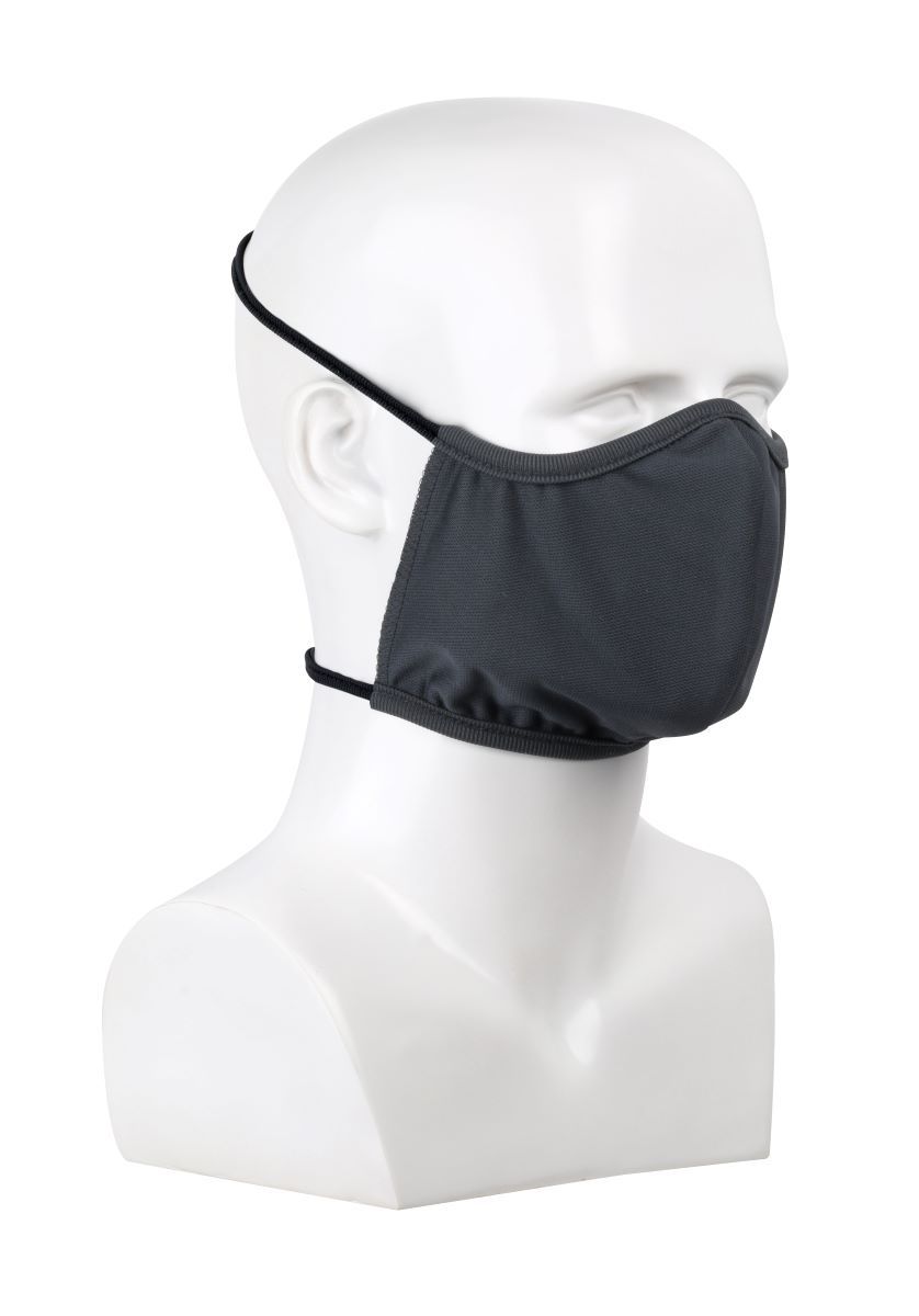 PIP Reusable Gray Polyester Face Cover With Head Stra PIP393-FC10 for sale online at autumn supply