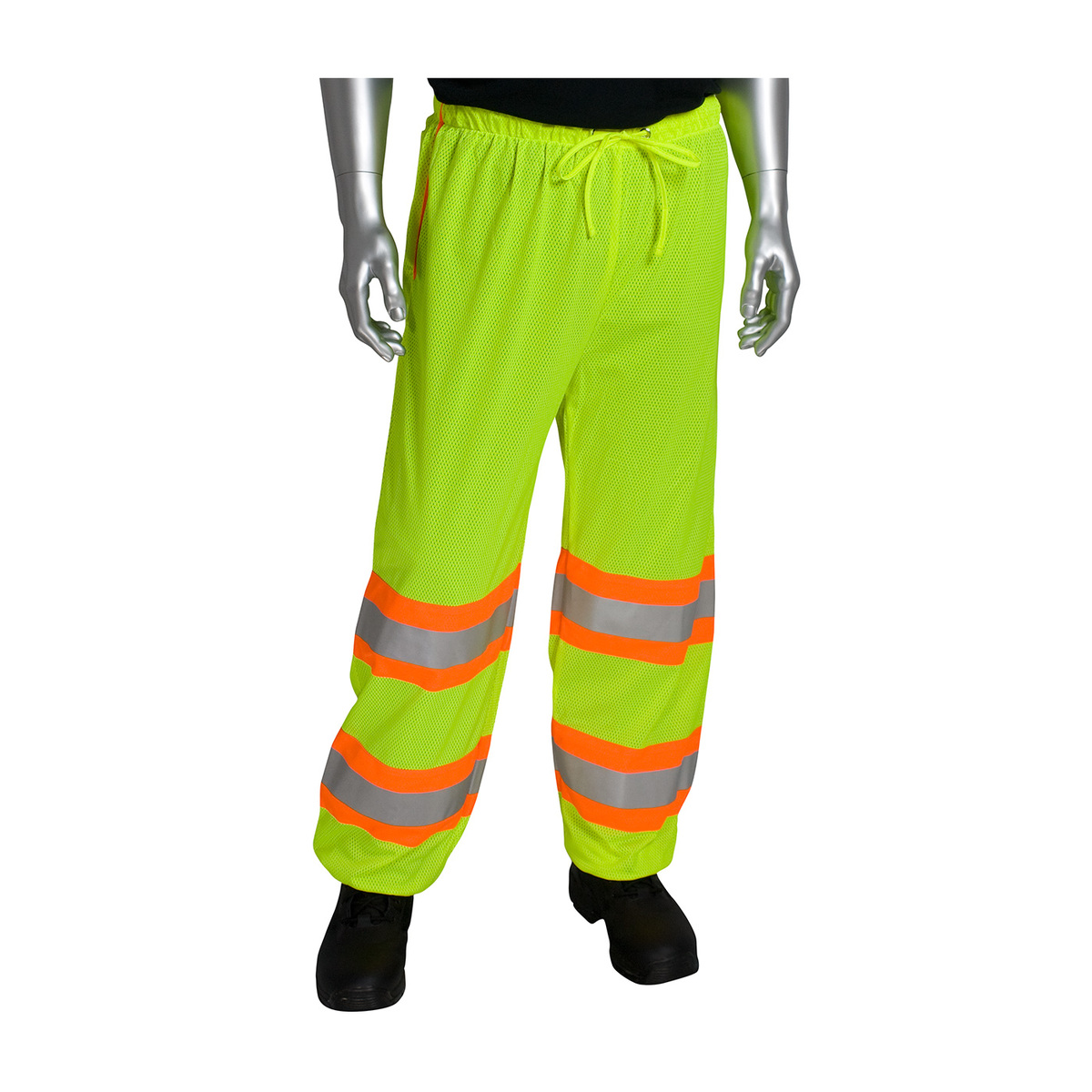 PIP® 2X-3X Hi-Viz Yellow And Orange Polyester/Mesh Two-Tone Pants