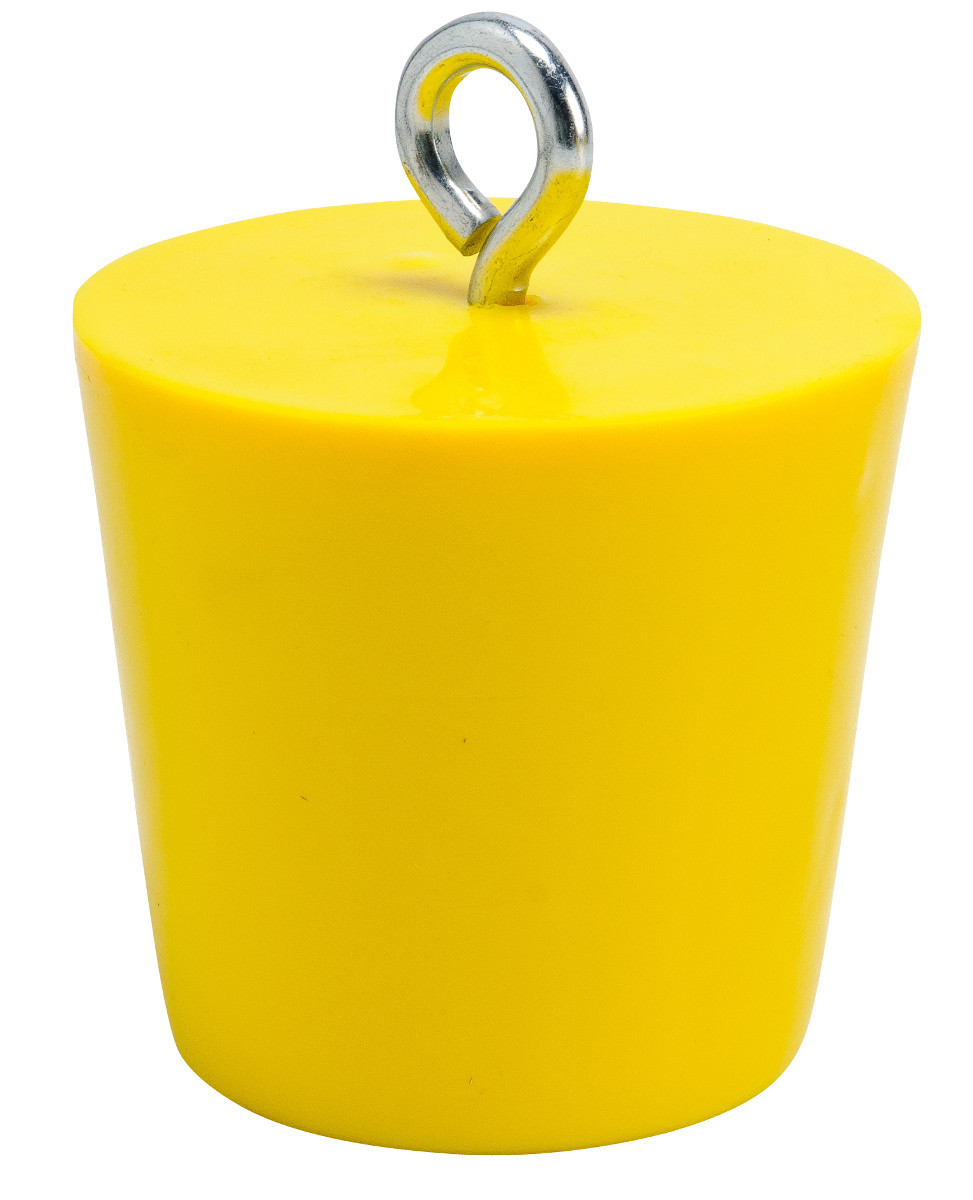 Brady 4 Yellow Vinyl Drain Plug BRDPLUG4 for sale online at autumn supply