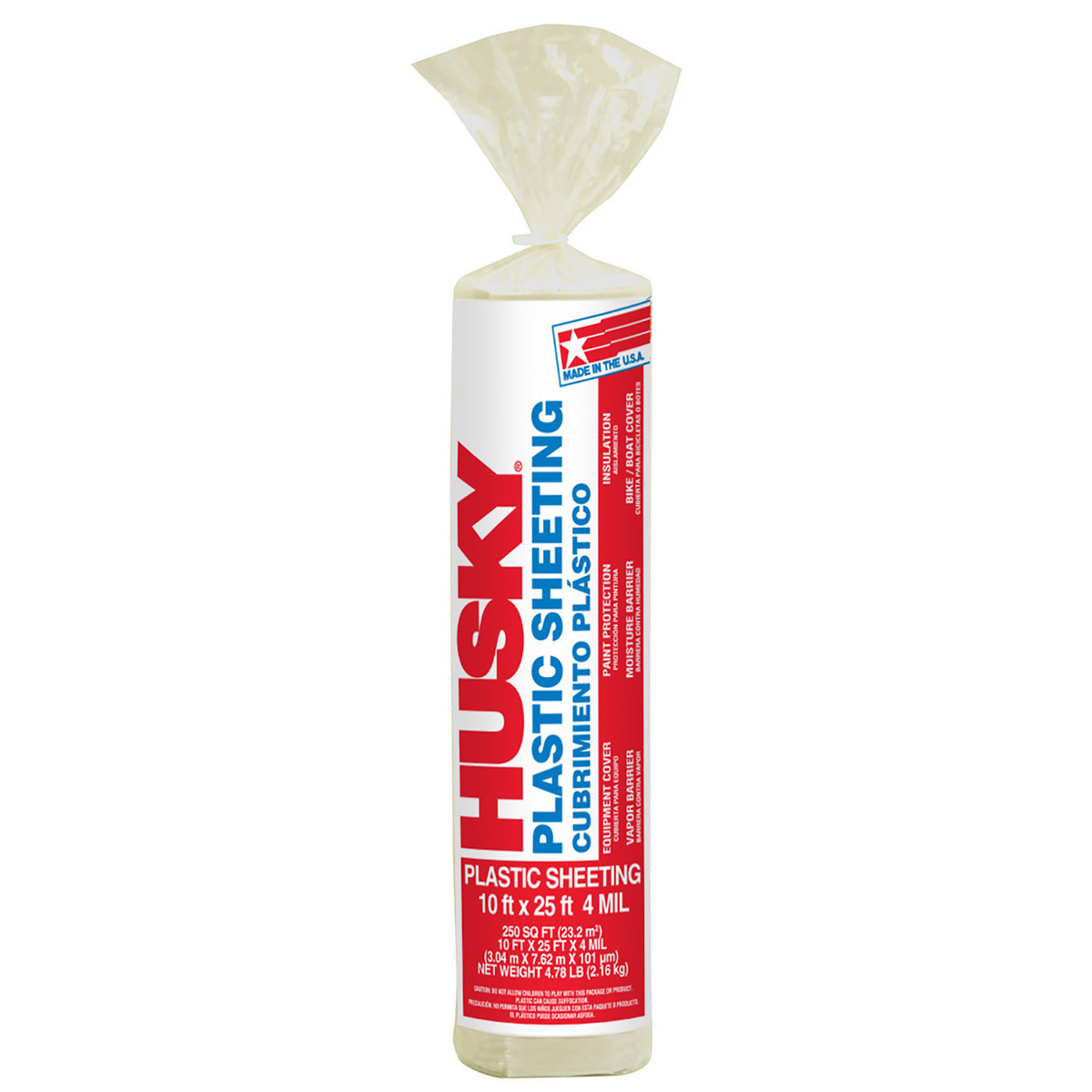 PolyAmerica 10 X 25 Clear 4 mil Polyethylene Husky Pl POA41025C for sale online at autumn supply