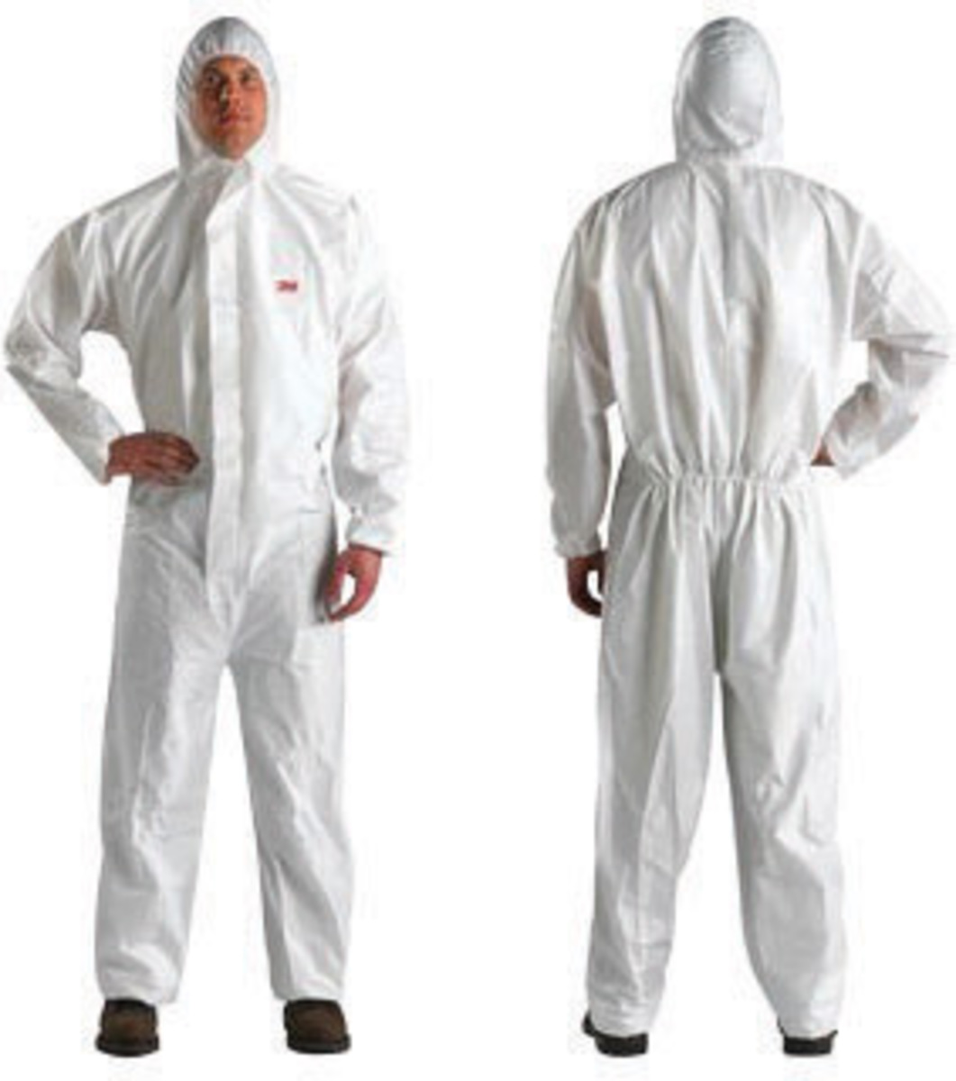 3M™ X-Large White Polypropylene/Polyethylene Disposable Coveralls (Availability restrictions apply.)
