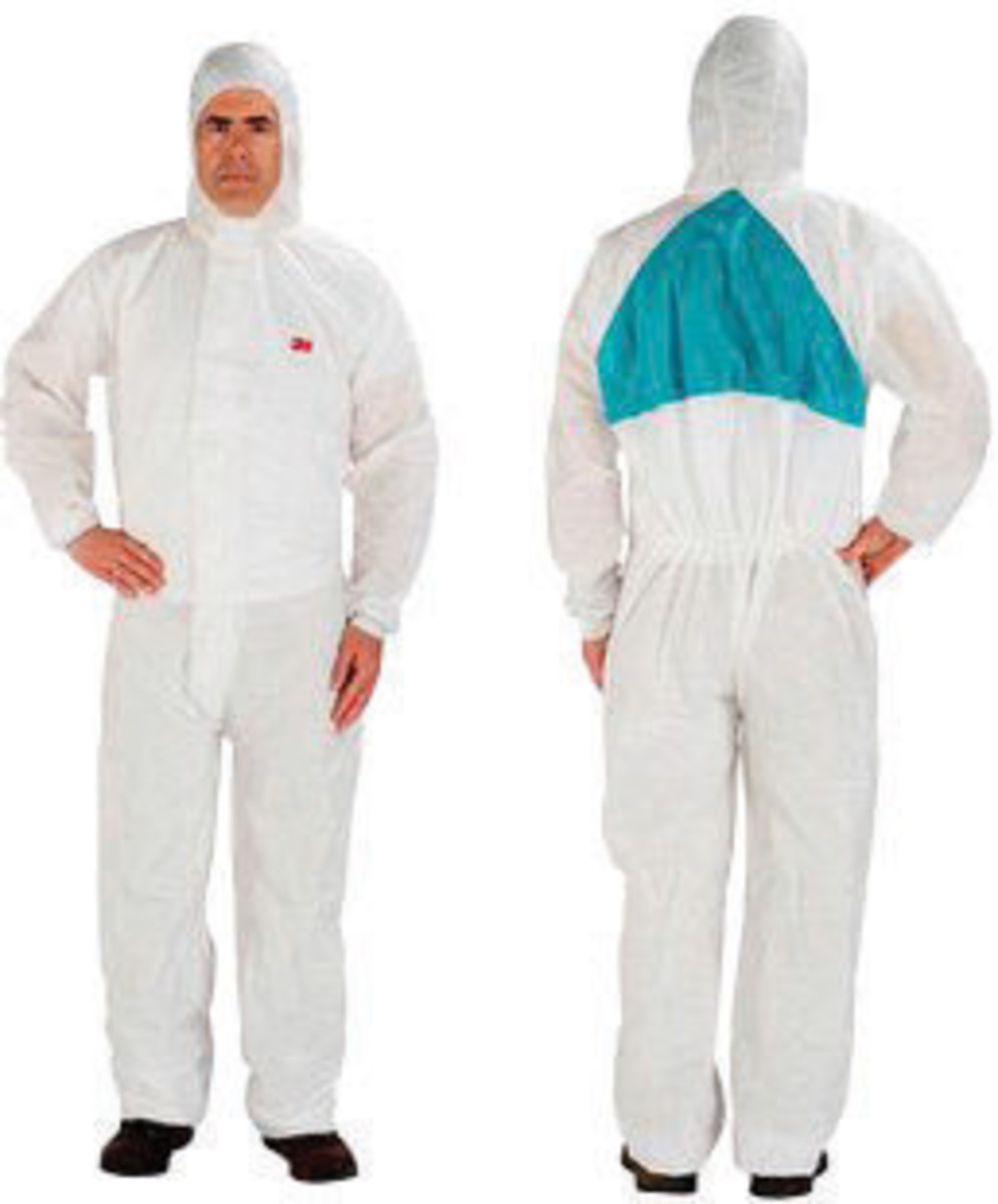 3M™ Large White Polypropylene/Polyethylene Disposable Coveralls (Availability restrictions apply.)