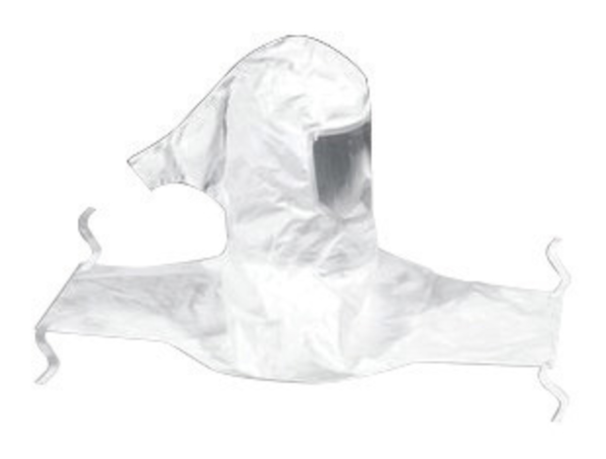 3M™ Standard White Sealed Seam Hood Assembly With Collar And Hard Hat (Includes Hood, Faceshield Cover, Hatshell, Head Suspensio 3M™ Standard White Sealed Seam Hood Assembly With Collar And Hard Hat (Includes Hood, Faceshield Cover, Hatshell, Head Suspensio
