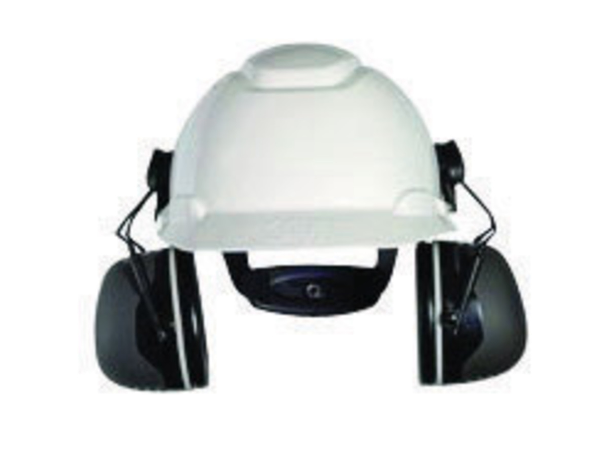 3M™ Peltor™ Black And Gray Cap Mount Earmuffs