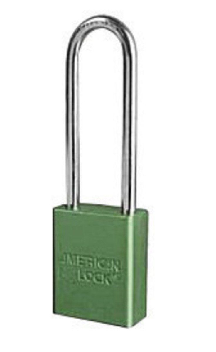 American Lock Green 1 12 X 34 Aluminum 5 Pin Safety L A60A1107KAGRN for sale online at autumn supply