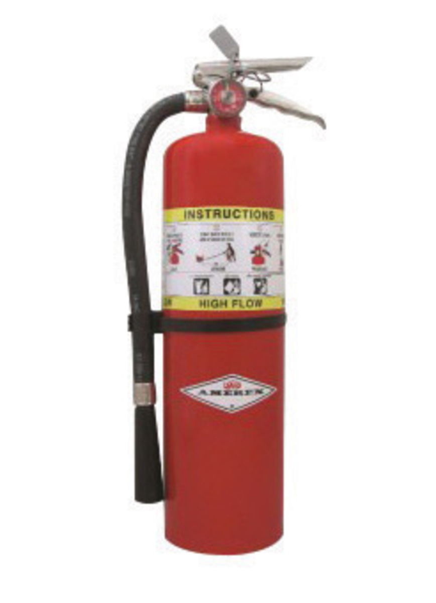 Amerex® 6 Pound Stored Pressure Regular Dry Chemical 40-B:C Fire Extinguisher For Class B And C Fires With Chrome Plated Brass V