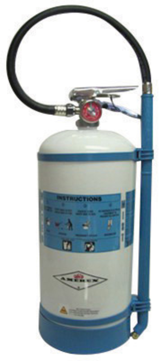 Amerex® 1.75 Gallon De-Ionized Water 2-A:C Water Mist Fire Extinguisher For Class A And C Fires With Metal Valve, Non-Magnetic W Amerex® 1.75 Gallon De-Ionized Water 2-A:C Water Mist Fire Extinguisher For Class A And C Fires With Metal Valve, Non-Magnetic W