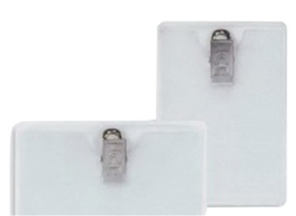 Accuform 3 X 4 Clear Vinyl Horizontal ClipOn Badge An A81DNH363 for sale online at autumn supply