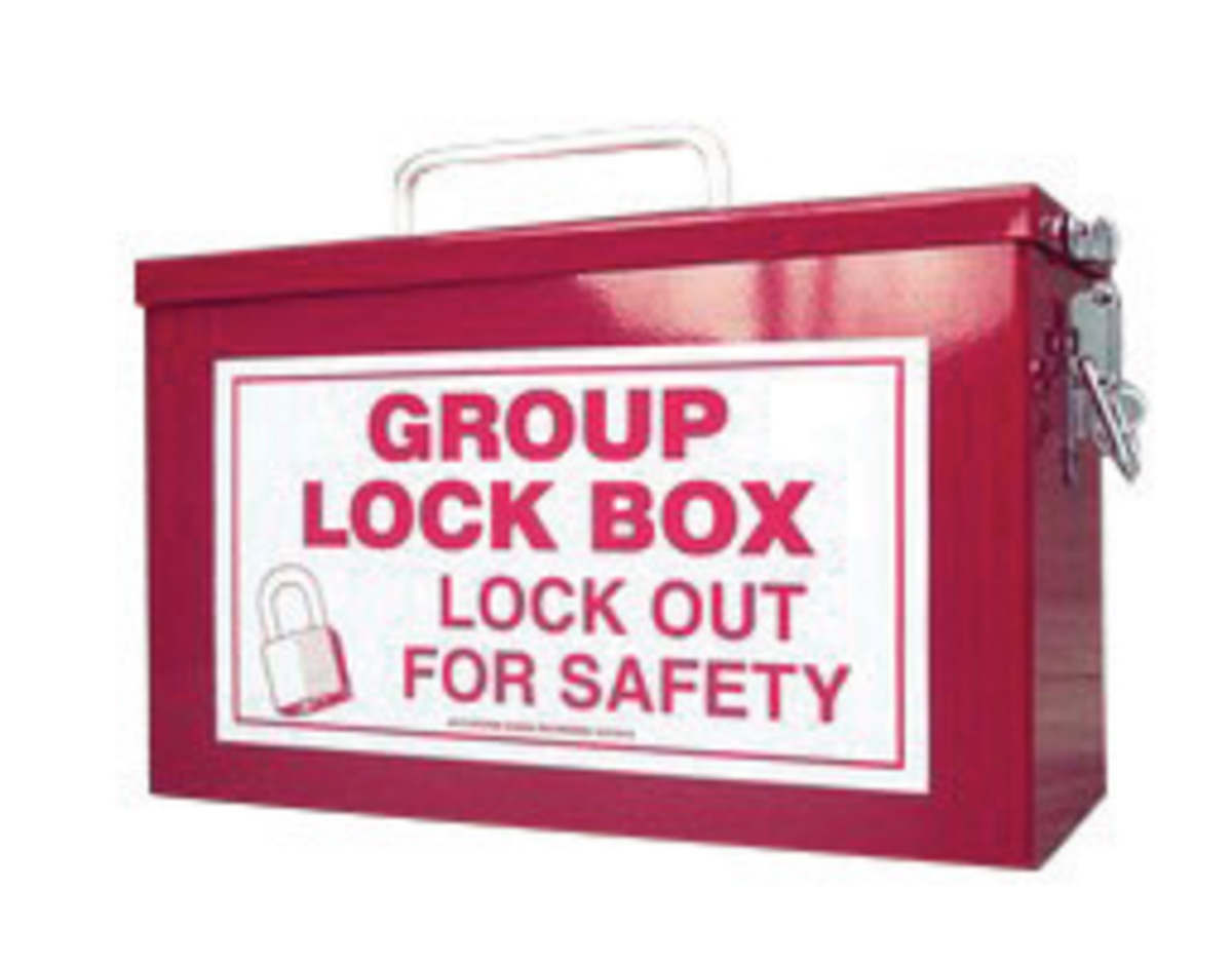 Accuform Signs Red 10 X 6 X 4 14 Steel Portable Group A81KCC615 for sale online at autumn supply