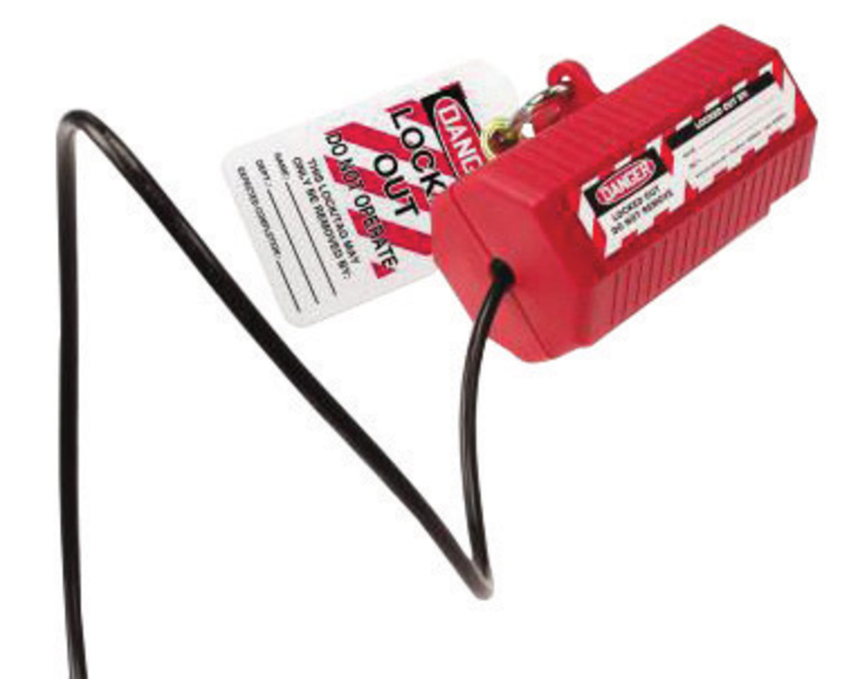 Accuform Signs Red Plastic StopOut StopPlug AC Plug L A81KDD225 for sale online at autumn supply