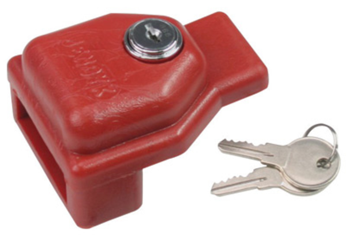 Accuform Signs Red Plastic Glad Hand Trailer Lockout A81KDD479 for sale online at autumn supply