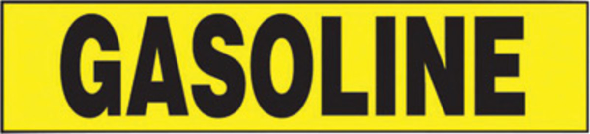 Accuform Signs 2 X 9 Black And Yellow Adhesive DuraVi A81LCHL505 for sale online at autumn supply