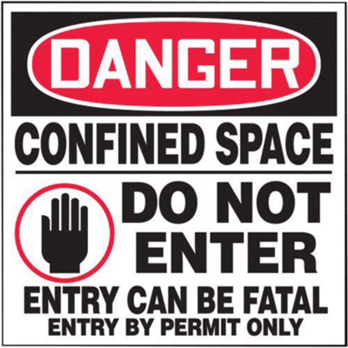 Accuform Signs 6 X 6 Red Black And White 4 mil Adhesi A81LCSP023VSP for sale online at autumn supply