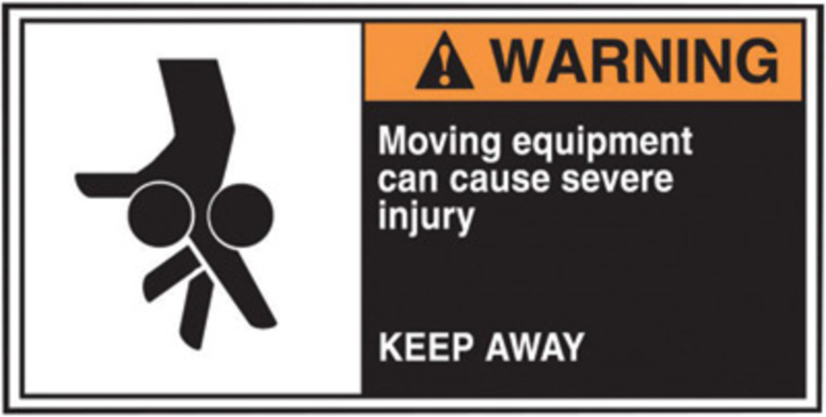 Accuform Signs 2 12 X 5 Orange White And Black 4 mil A81LECN364 for sale online at autumn supply