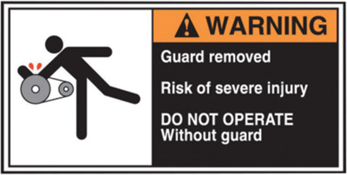 Accuform Signs 2 12 X 5 Orange White And Black 4 mil A81LECN366 for sale online at autumn supply