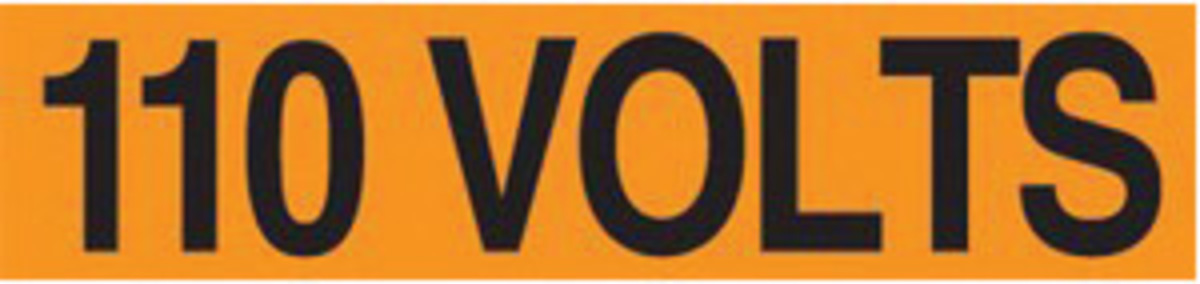 Accuform Signs 12 X 2 14 Black And Orange 4 mil Adhes A81LELC400 for sale online at autumn supply