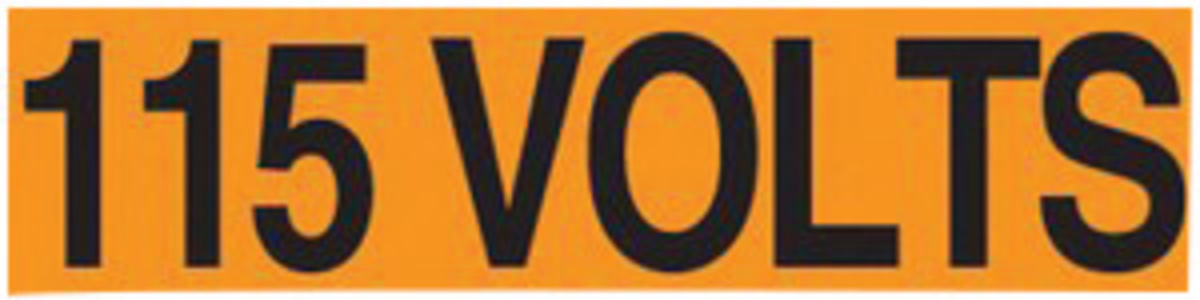 Accuform Signs 1 18 X 4 12 Black And Orange 4 mil Adh A81LELC404 for sale online at autumn supply