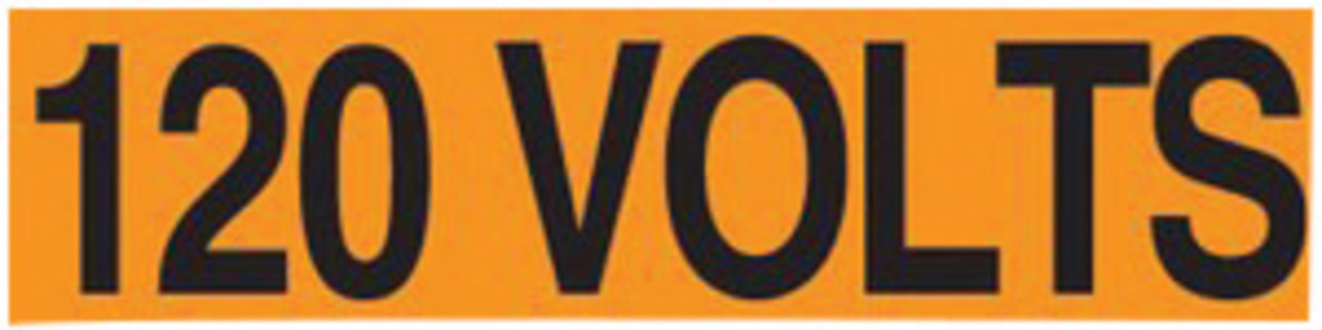 Accuform Signs 2 14 X 9 Black And Orange 4 mil Adhesi A81LELC408 for sale online at autumn supply