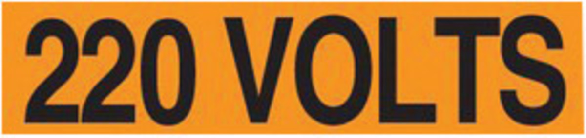 Accuform Signs 12 X 2 14 Black And Orange 4 mil Adhes A81LELC415 for sale online at autumn supply