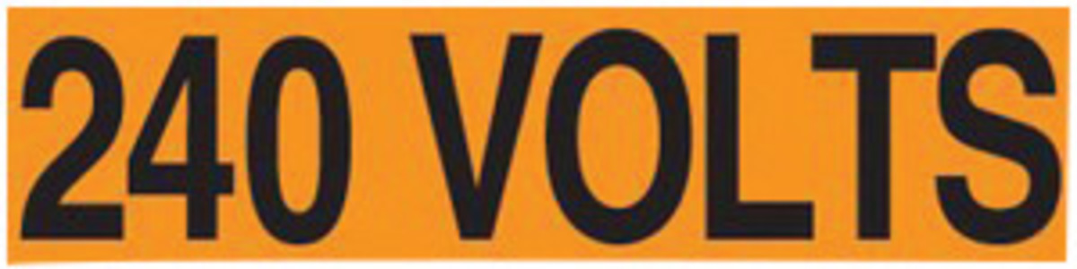 Accuform Signs 2 14 X 9 Black And Orange 4 mil Adhesi A81LELC423 for sale online at autumn supply