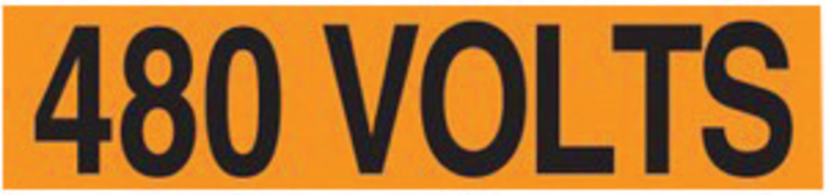 Accuform Signs 2 14 X 9 Black And Orange 4 mil Adhesi A81LELC441 for sale online at autumn supply